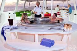 Turks & Caicos - Luxury Aggressor Liveaboard. Hot tub.